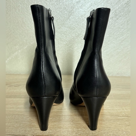 Everlane The Short Banana Heel Boots in Black Leather Size 7 - Picture 5 of 12
